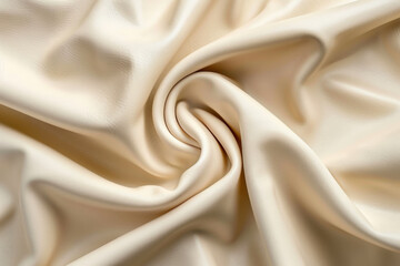 Fototapeta premium A closeup image of creamy leather draped in soft elegant folds
