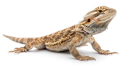 Naklejka premium bearded dragon isolated on white background