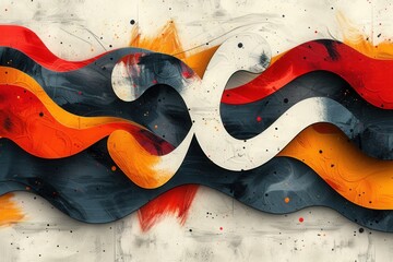 abstract background in colors and patterns for National Ampersand Day