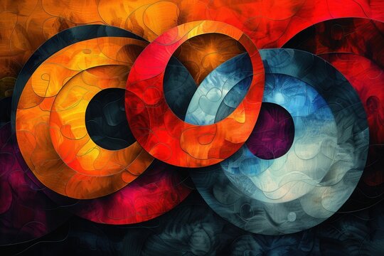 abstract background in colors and patterns for National Ampersand Day