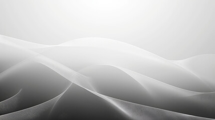 Obraz premium Aesthetic black and white background template for business or diploma presentation. Soft waves. Generative AI