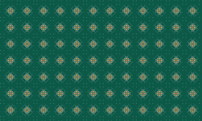 Mandala pattern inspired by antique Thai art style. Elegant seamless background.