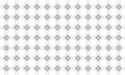 Mandala pattern inspired by antique Thai art style. Elegant seamless background.