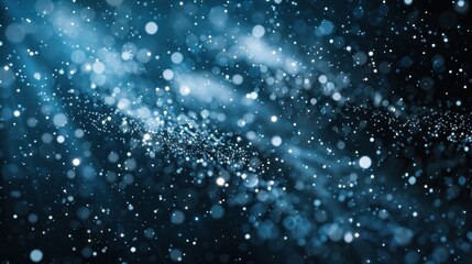 Abstract Blue Bokeh Background