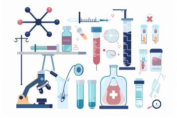 Fototapeta premium Conceptual medical illustration isolated created with Generative AI