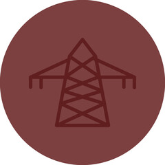 Pole Vector Line Maroon Circle Maroon