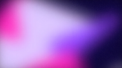 Purple, Pink, and Blue Abstract Grainy Gradient Background, Glowing Noise Texture, Retro Banner Poster Cover Design