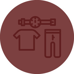 Lifestyle Vector Line Maroon Circle Maroon