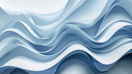 Close-up of abstract wave patterns with smooth curves and gradients