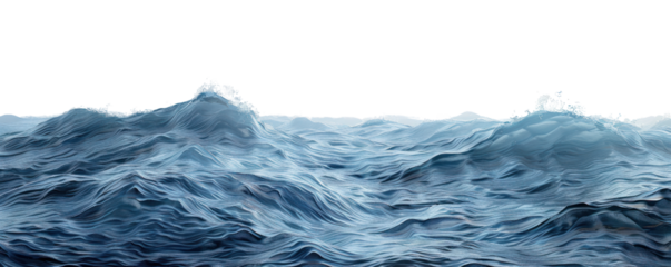 Majestic ocean waves rise dramatically, capturing the beauty and power of nature's water in motion.