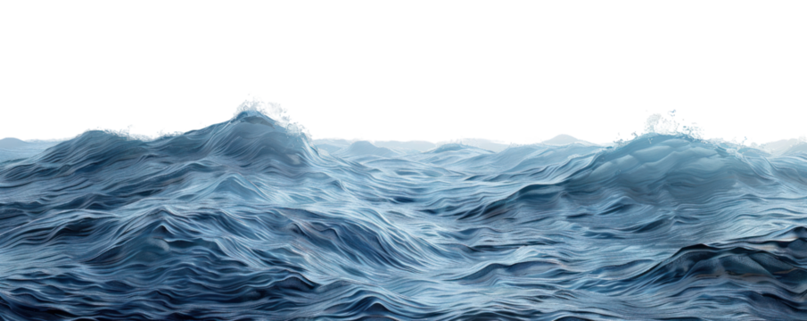 Majestic ocean waves rise dramatically, capturing the beauty and power of nature's water in motion.