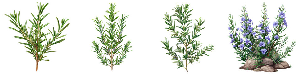 Fototapeta premium A vibrant collection of fresh herbs showcasing various species, perfect for culinary and decorative uses in any kitchen.