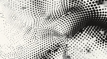Abstract Black and White Dot Pattern