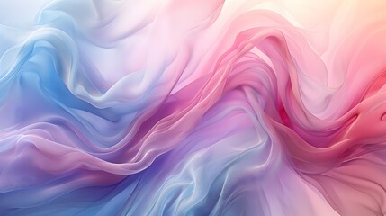 Obraz premium Abstract Flowing Fabric Background in Pink and Blue Hues.