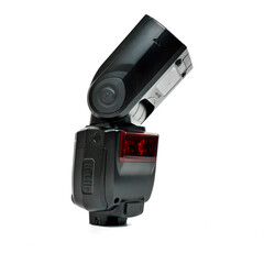 A professional Cobra flash for reflex and mirrorless hybrid cameras