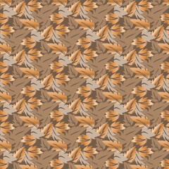 leaves ornament pattern texture contours