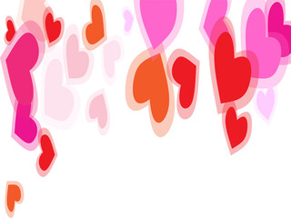 Symbol of love. Copy space.