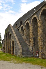 Obraz premium Escaleras del anfiteatro de Pompeya