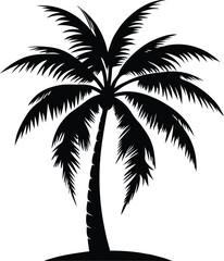Palm tree silhouette