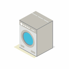 Obraz premium Isometric washing machine on a isolated white background (9)