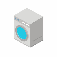 Fototapeta premium Isometric washing machine on a isolated white background (17)