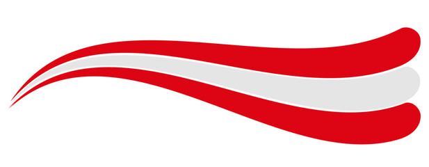 Obraz premium Canada flag, Canadian flag tricolor rainbow curvy wave design