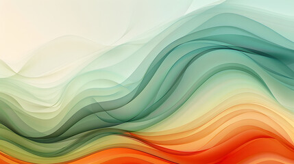 Fototapeta premium Abstract horizontal wave background