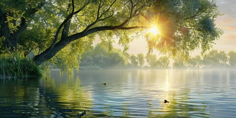 Obraz premium Morning Vibes wallpaper