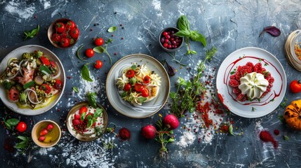 Food photography is an art that captures the beauty and appeal of dishes. 