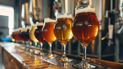 The process of brewing craft beer has become an art form. Brewers experiment with different ingredients and techniques to create unique flavors.