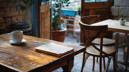 Write about a table in known for its literary history. What famous writers frequented this table, and what discussions took place there