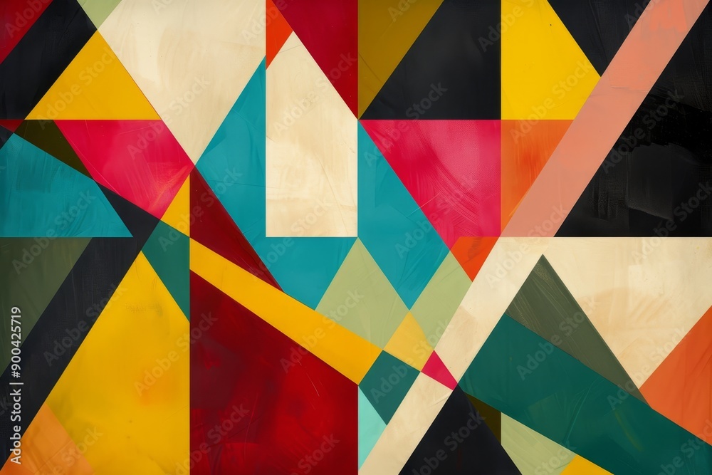 Poster colorful pattern with diagonal design, geometric pattern of intersecting lines and angles