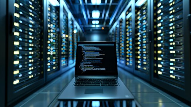 Describe the implementation of disaster recovery plans for maintaining business continuity with laptops in office environments.