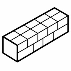 Brick Silhouette Vector Illustration
