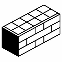 Brick Silhouette Vector Illustration
