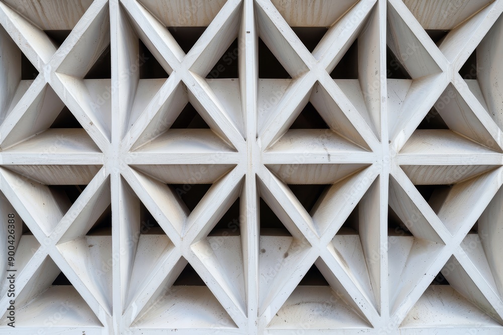 Aufkleber close up of building with pattern on it, geometric pattern of repeating diamonds and triangles