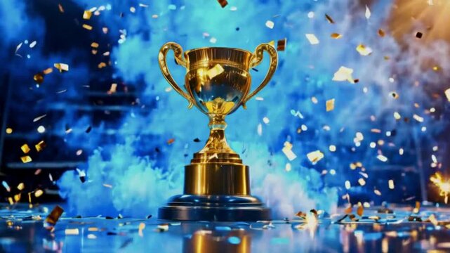 gold trophy cup celebration 