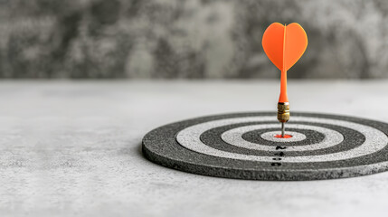 Precision and Passion A close-up of a dart hitting the bullseye on a dartboard, symbolizing the focus and accuracy needed to achieve your goals and hit your target with confidence wallpaper, backgroun