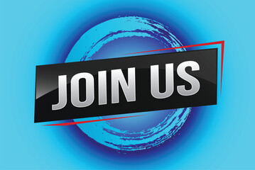 join us word concept vector illustration with modern futuristic 3d style for our team landing page template ui web mobile app poster banner flyer background gift card coupon label wallpaper

