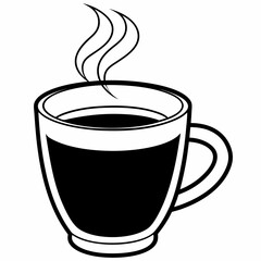 coffee Silhouette Vector Illustration