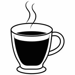 coffee Silhouette Vector Illustration