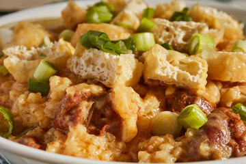 Arroz Caldo, a rice soup from the Philippines