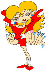 キャラクターイラスト - 女性・レディ・ウーマン・ボディコンシャス