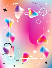 The abstract is cute with circles on a pink background.