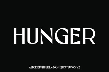 Display alphabet font vector design suitable for headline, poster, logo and many more