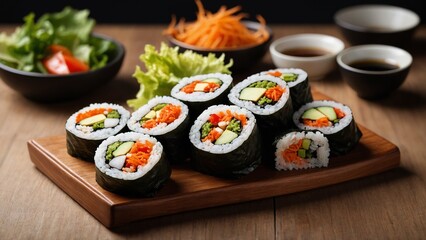 Mayak Kimbap Smaller, addictive rolls of kimbap.