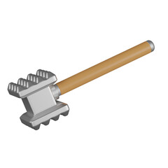 3d render  meat smasher  illustration