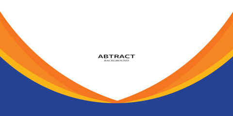 abstract business banner background with blue and orange gradient color. vektor