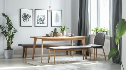 Fototapeta premium Modern Dining Room Decor