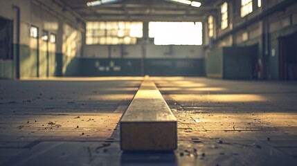 Elegant Wooden Bar Equipment for Gymnastic Training in Gymnasium